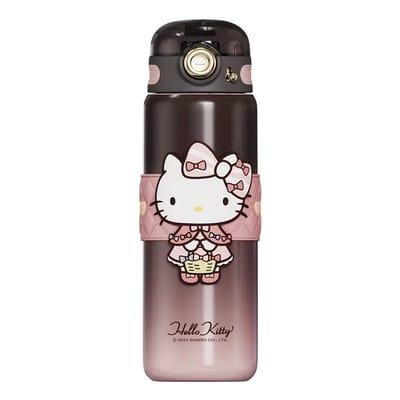 Hello Kitty Thermosfles 500 ml – Lekvrije RVS Waterfles – Dubbelwandige Thermobeker – Cute Kawaii Design – Voor Reizen, School & Kantoor