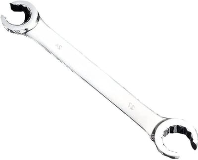 Dubbelzijdige open ring moersleutel voor remleidingen en spanningssystemen - 24x27mm, ideaal voor auto- en thuisreparaties