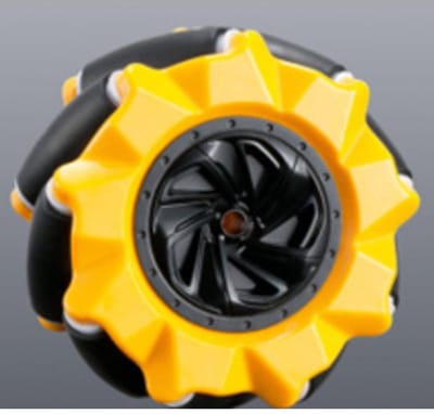 OTRONIC® Mecanum Wiel /Omnidirectioneel Wiel - 80MM-A Geel - set van 2 wielen