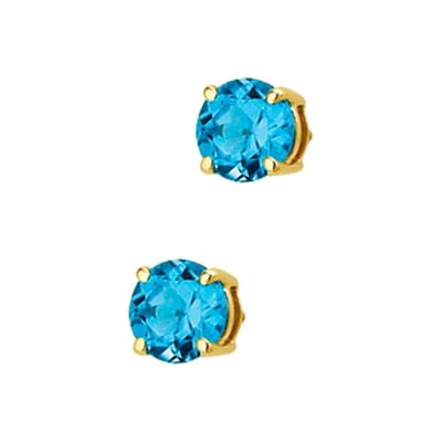 14K Geelgoud Oorknoppen Topaas 4010285