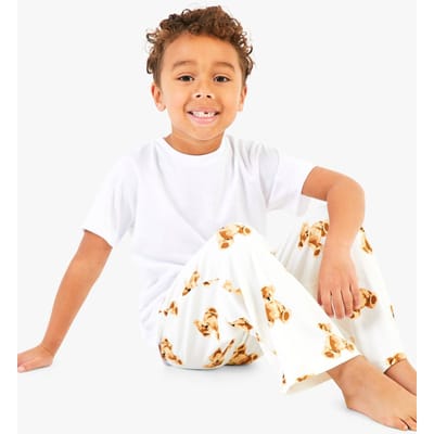 boohoo Dames Kids Bear Mini Me Matching Family Pjs | Creme | Maat: 3-4 yrs