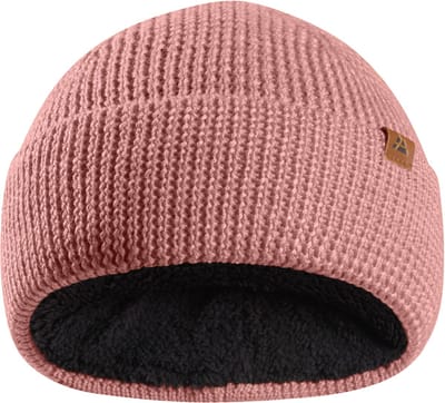 DANISH ENDURANCE Beanie met Merinowol voor Kinderen- Fleece Binnenvoering - Ultrawarm - Roze