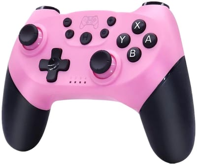 1- gamecontroller - Draadloze Bluetooth-gamepad voor Nintendo Switch - Bluetooth - Compatibel met Nintendo Switch - roze