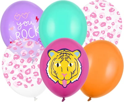 Partydeco - Partydeco ballonnen - You Rock mix (6 stuks)
