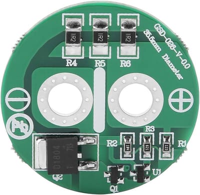 Condensator Beschermbord - Lithium Batterij - Elektronica Projecten - Intelligent Balanssysteem - 35 mm Diameter - Groen