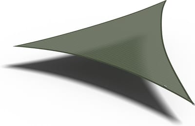 Platinum Sun & Shade - Coolfit - Schaduwdoek – Driehoek - 360x360x360cm – Olijf – 5 jaar garantie - 95% UV protectie – Sterk geweven 285 g/m² - Hoge kleurechtheid