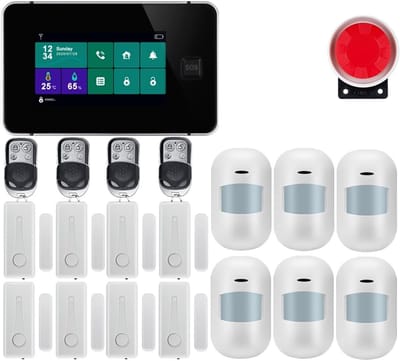 Draadloos Alarmsysteem - Beveiligingssysteem Huis - Veiligheid Thuis - App Bediening - 100 Sensoren Max - Wit