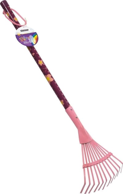 Stok hark - Tuin hark - Bodem losmaken - Rozenhark ontwerp - 78 cm - Meerkleurig