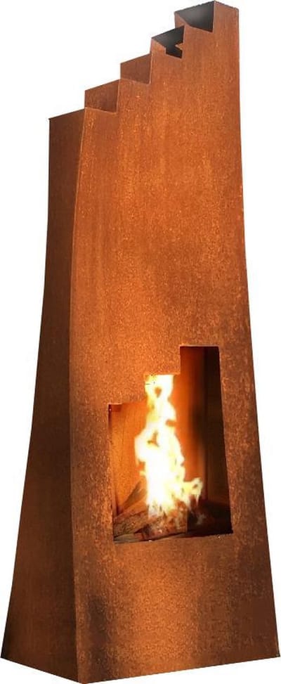 GarDesire - Designtuinhaard Grill - Borghi - Cortenstaal -185cm