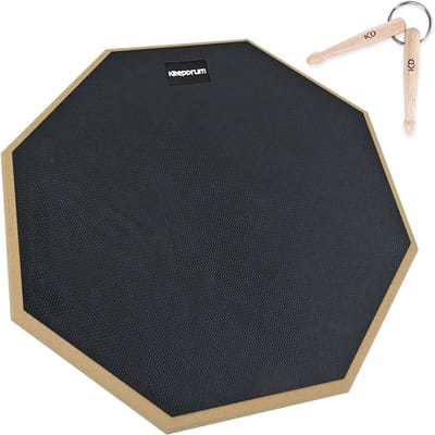 Oefenpad Drum - Drum Pad - Techniek Verbeteren - Realistisch Rebound Gevoel - 12 Inch Diameter - Zwart