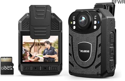 RFWR® Bodycam met Audio-opname en Nachtzicht 1296P - 256GB Opslag voor Veiligheidsdiensten