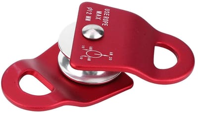 Aluminium Katrol - Klimtouw Rol - Bergbeklimmen Klimmen - Luchtvaart Kwaliteit - 59cm Diameter - Rood