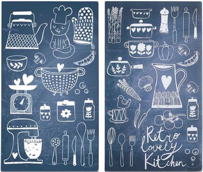 ZELLER Afdekplaat fornuis, LOVELY KITCHEN - 2 stuks