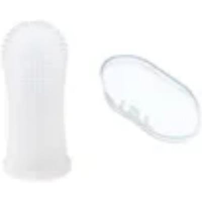 Huisdier 360° Vinger Tandenborstel, Kat En Hond Mondreiniging Vingerhoesjes, Ultra Zacht Anti Tandsteen Poetsgereedschap wit