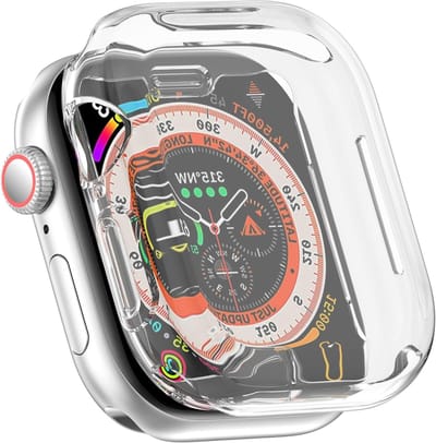 2 Pack Compatibele Hoes voor Apple Watch Series 10 42mm met Schermbeschermer, Ultra Dunne TPU Siliconen Bumper, Volledige Bescherming voor iWatch Accessoires