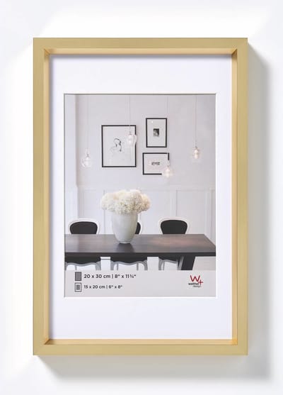 Walther Steel Style - Kunststof lijst - Fotoformaat 15x20 cm - Goud