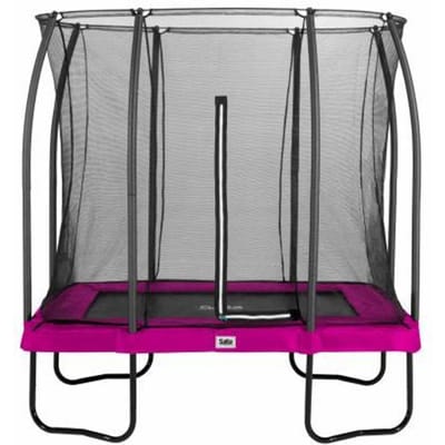 Salta Comfort Edition - 214 x 153 cm - Rechthoekige trampoline met veiligheidsnet - Roze - Trampoline voor kinderen
