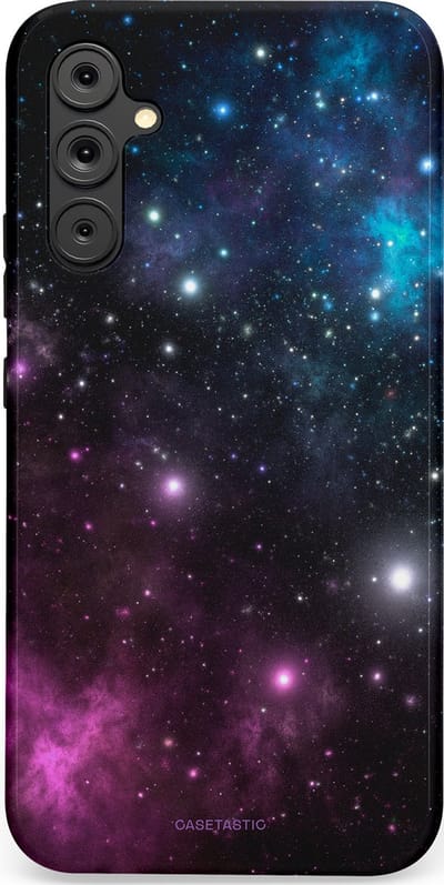 Casetastic Hoesje Geschikt voor Samsung A34 (5G) - Stijlvolle Beschermende Duo-layer Case - Nebula gloed