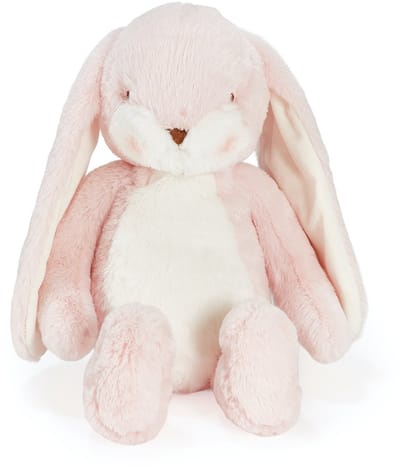 Bunnies By The Bay Floppy Nibble Konijn - Knuffeldier - Knuffel voor kinderen - Geborduurde details - Roze - 44 cm
