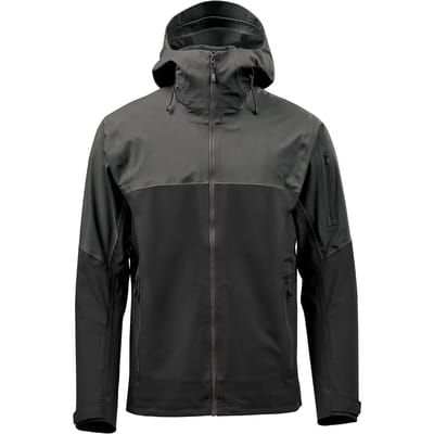 Stormtech Men's Vertex Stormshell Jacket ST133 - Granite/Black - 3XL