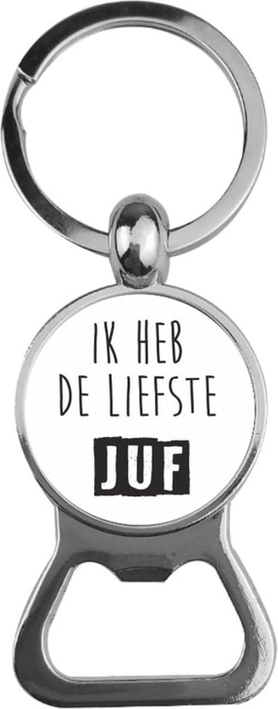 Bieropener Glas -  Ik Heb De Liefste Juf