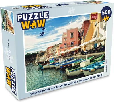 Puzzel Haven - Boot - Italië - Legpuzzel - Puzzel 500 stukjes