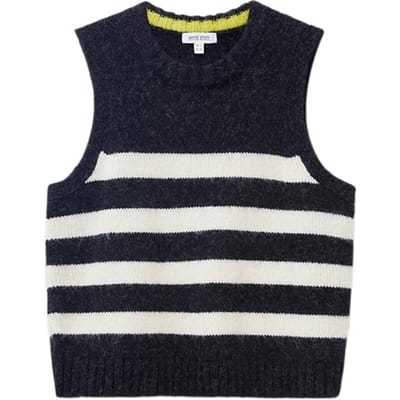 White Stuff Stripe Tank Black Size: 18 | Tanks &amp; Camis Outlet | Dames | Blauw