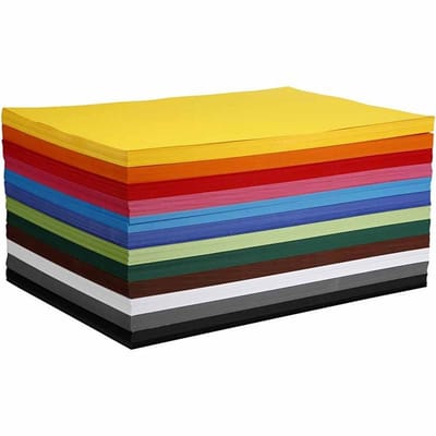 Karton - Diverse Kleuren - Diverse Kleuren - 420x594 mm - 180 gr - 12x100 vellen