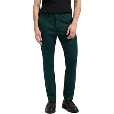 Lee 112370610 Slim Fit Chino Broek Groen 32 / 32 Man