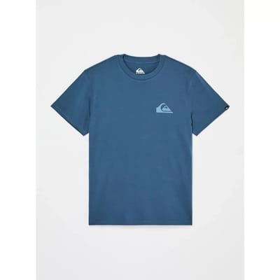 Quiksilver Evo Mini Logo T-shirt Met Korte Mouwen Blauw L Man