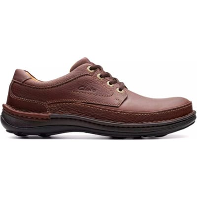 Clarks Nature Three - heren veterschoen - Bruin - maat 40 (EU) 6.5 (UK)