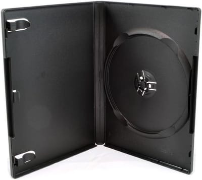 25 Stuks Standaard DVD Hoesjes Zwart met Doorzichtige Buitenhoes voor Artwork
