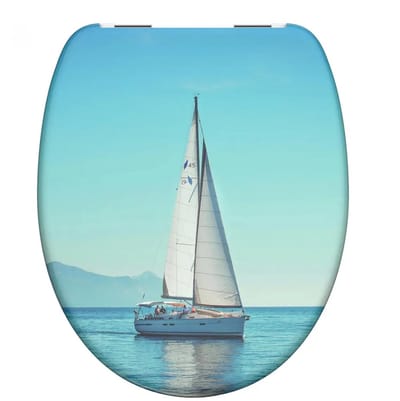 Abattant WC Schütte Duroplast SAILING avec frein de chute–durable et hygiénique