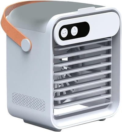 Draagbare Airco - Mini Koeler - Persoonlijke Koeling - IJs Mist Functie - 150 ml Tank - Wit