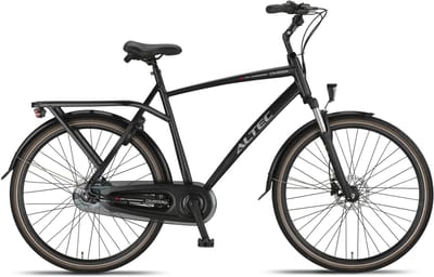 Altec Herenfiets Omega 28 Inch 55 cm Heren 7V Hydraulische schijfrem Matzwart
