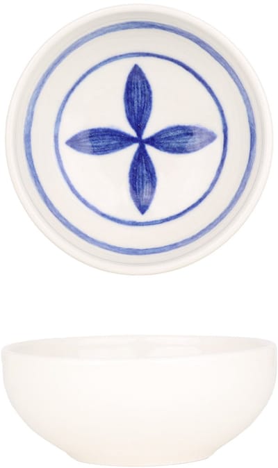 Kütahya Porselen Kommetje - Strada - Porselein - 10 cm (190cc) - set van 6