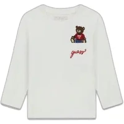 T-shirt met lange mouwen voor babyjongens Guess