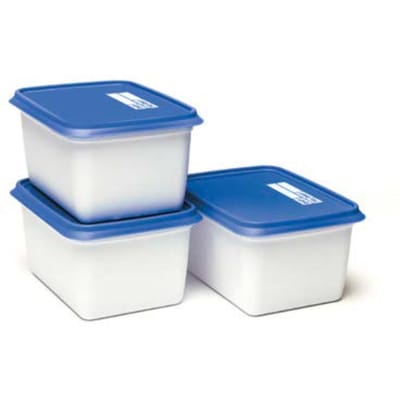Day To Day - Alaska Diepvriesdozen - 3x 1000 ml - Diepvries Vershoudbakjes - Stapelbare Bewaarbakjes - BPA-vrije Bewaardozen - Vaatwasbestendig & Microgolfoven Veilige Vershouddozen - Gemaakt in België