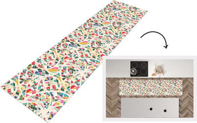Keukenloper - Loper keuken - Mozaïek - Abstract - Patroon - 200x50 cm - Keukenloper vinyl