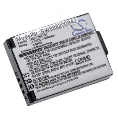 Camera accu compatibel met FrontRow FR Wearable Lifestyle - vervangt 450-7359-101 / 800 mAh