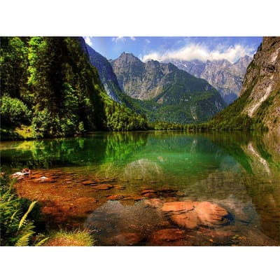 5D DIY Diamond Painting Strass Foto's Borduurpakketten Kunst, Ambacht & Naaien Kruissteek Berglandschap 20X30CM
