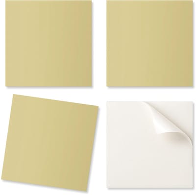Set zelfklevende PVC-tegels met patroon voor de slaapkamer, geel, 9x30x30 cm