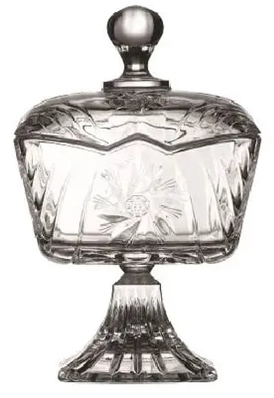 Pasabahce – suikerpot – Stella – met voet – helder – 100x100 mm glas met deksel