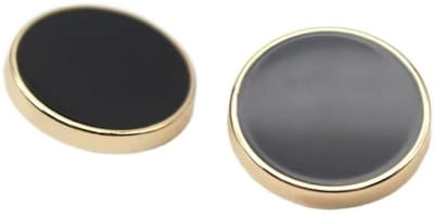 Dailygoods- Knopen 10 Stuks - Metalen Knopen - Ronde Knopen - Kledingknopen - Vervangende Knopen - Antiek Zwart/Goud/Zilver - Naaiknopen