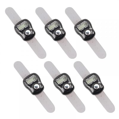 Dailygoods - 6 Stuks Digitale Vingerteller voor Diverse Statistieken