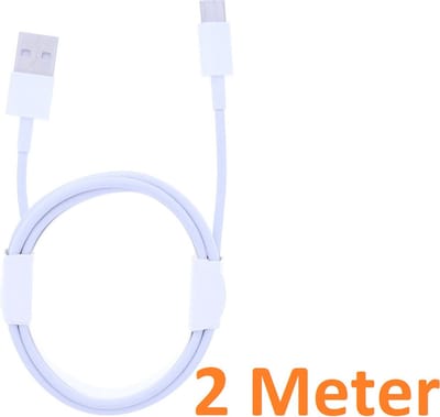2 Meter Geschikt voor: USB C Usb kabel naar USB 2.0 A Male kabel Geschikt voor: Oppo / OnePlus / Motorola / Samsung / Huawei / Sony / Nintendo Switch / Playstation 5 Game Controller PS5 - Wit