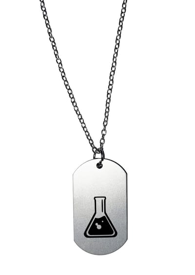 Akyol - scheikunde ketting - Docent - beste scheikundige - gegraveerde sleutelhanger - chemisch - natuurkunde - set - physics - cadeau - gepersonaliseerd - accessoires - sleutelhanger met naam