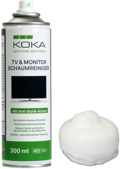 KOKA reinigingsschuim spray 300ml bus reiniger TV OLED LCD LED TFT televisie PC Monitor