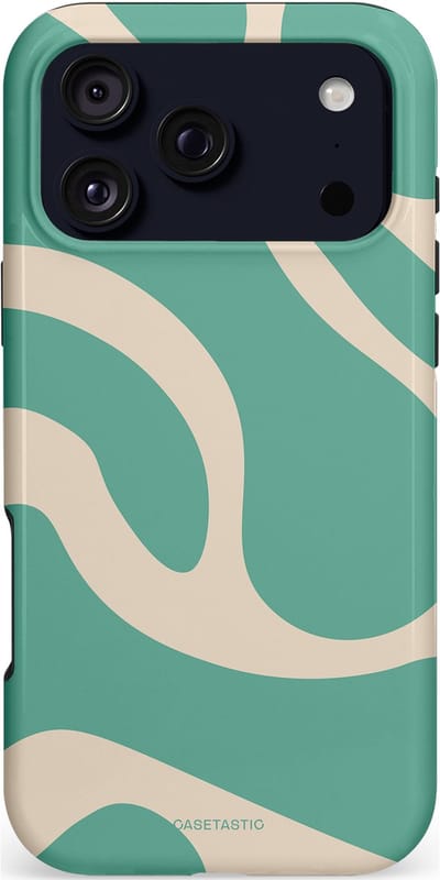 Casetastic hoesje geschikt voor Apple iPhone 17 Pro Max - MagSafe - Dubbellaagse bescherming - Zand Groene Vlaktes - Fashion Case - Saliegroen Zand