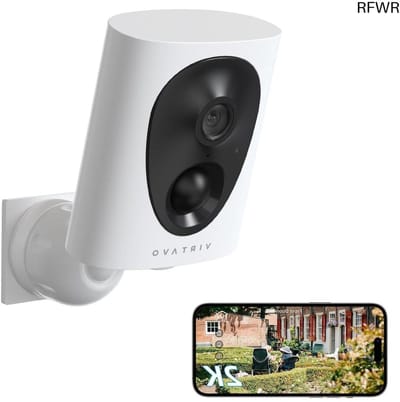 Bewakingscamera Buiten - Draadloze Camera - Huis Beveiligen - 2K QHD Kleuren Nachtzicht - 10 Meter Bereik - Wit